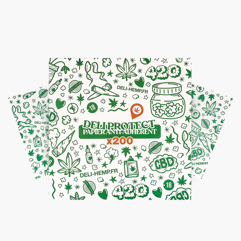 Papier Anti-Adhérent spécial résines - 200 Feuilles - Deli-Hemp