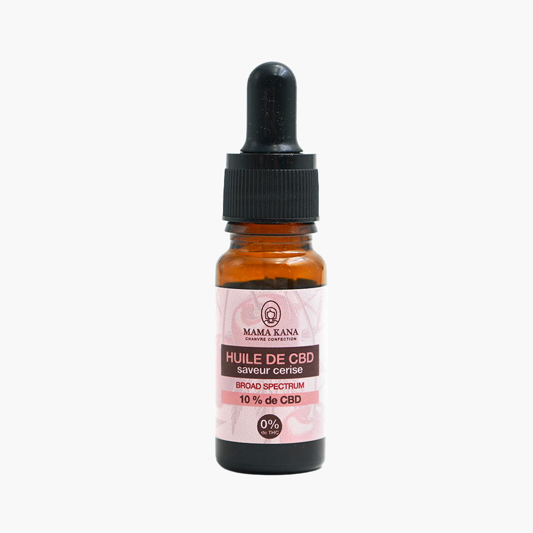10% Broad Spectrum CBD Oil - Cherry - Mama Kana