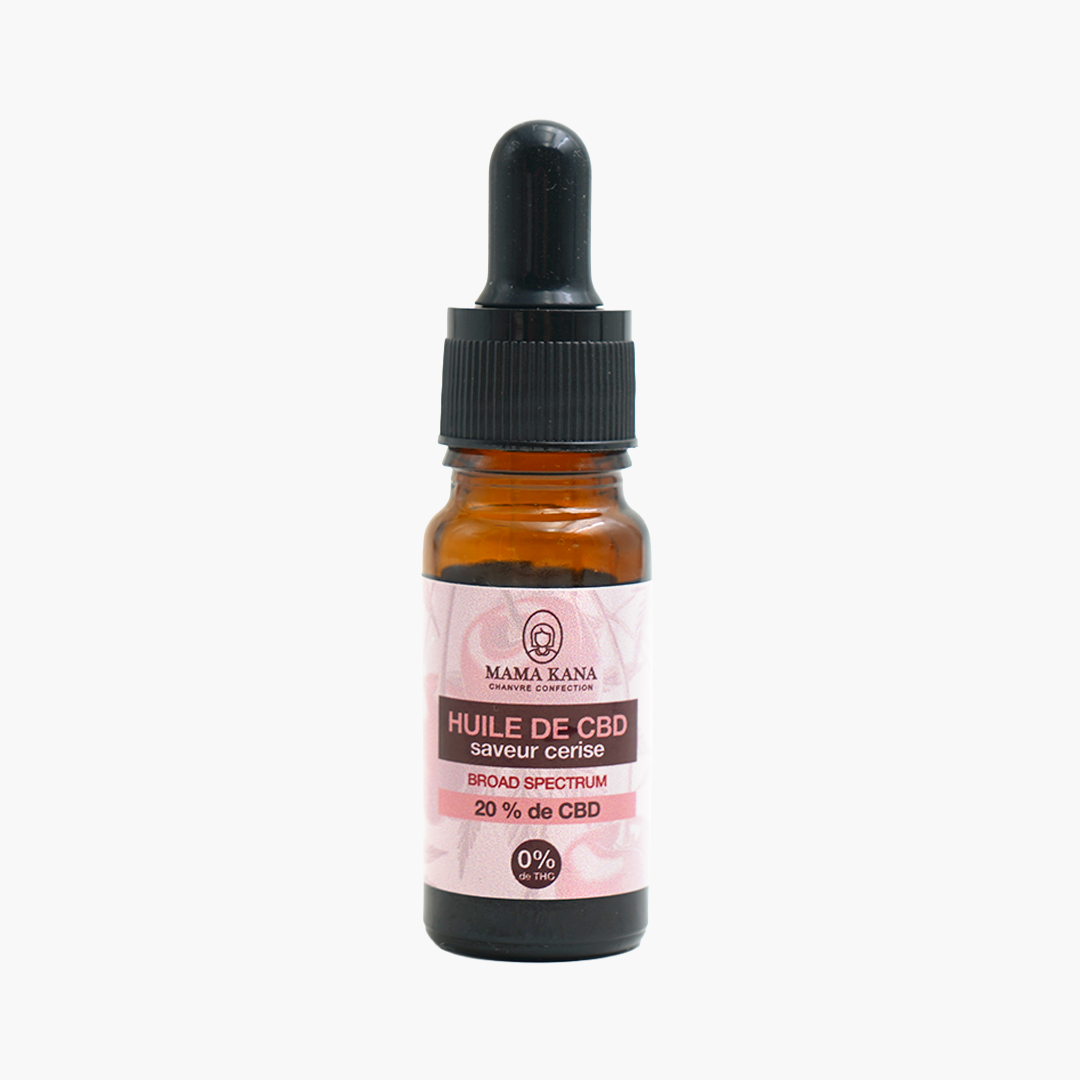 20% Broad Spectrum CBD Oil - Cherry - Mama Kana