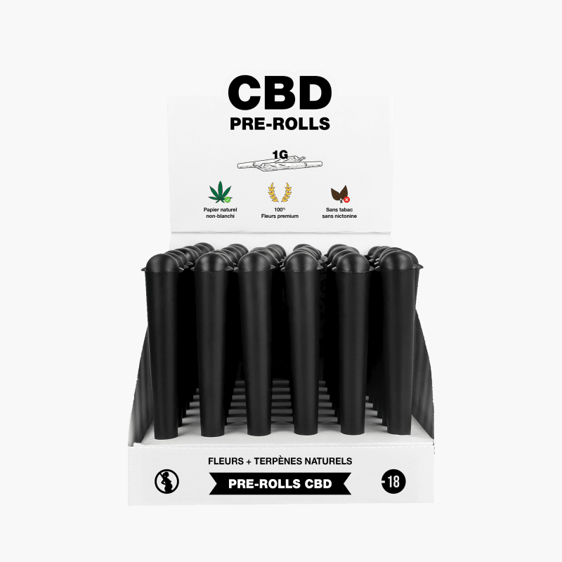 Pre-roll CBD – Amnesia 2.0 | Display 48 cônes - Marque Blanche